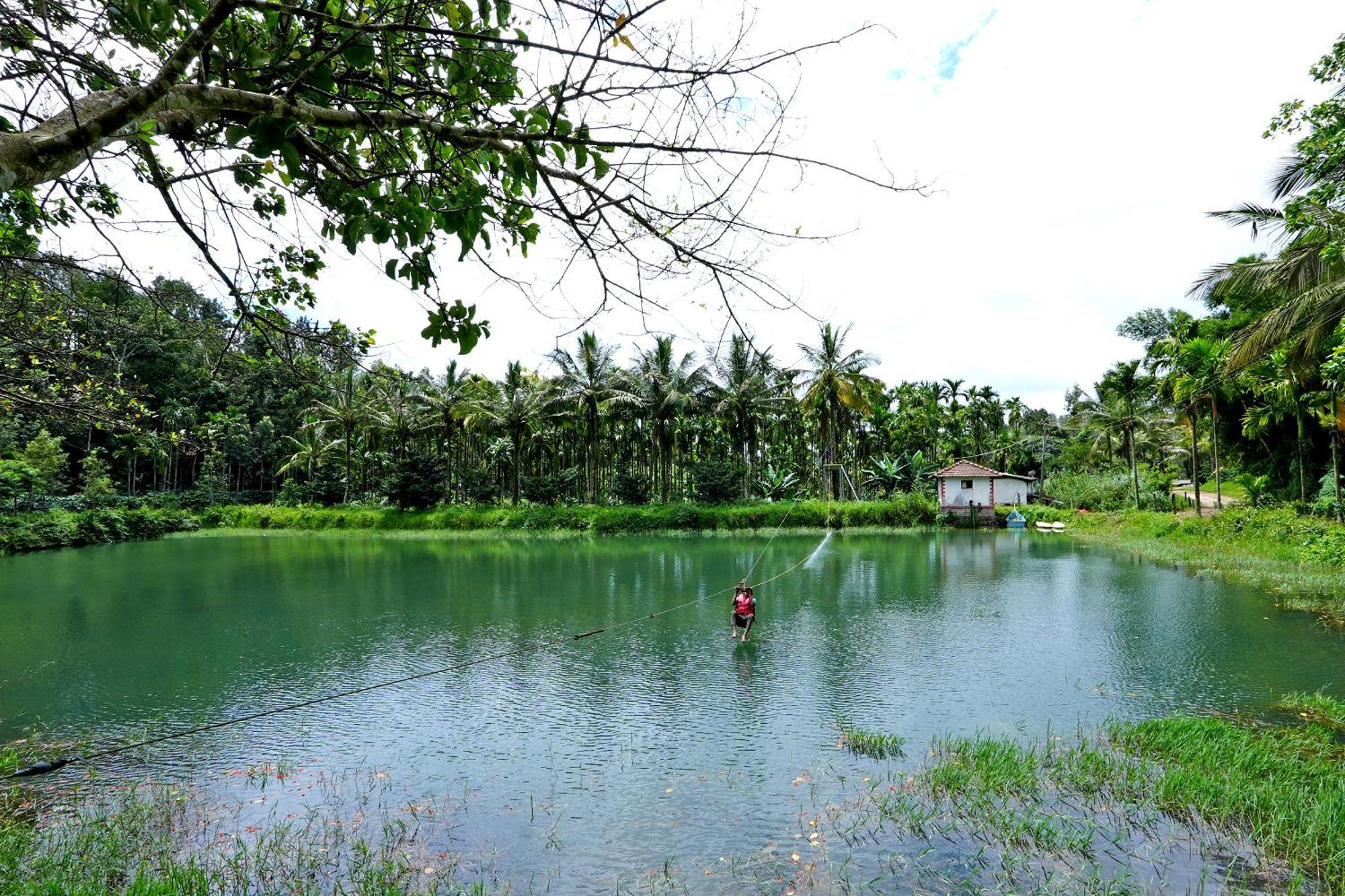 Leisure Homestay - Pool, Boating, Zipline, Home Food, Estate Chikmagalūr Eksteriør billede